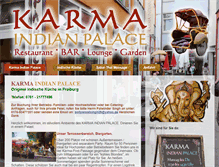 Tablet Screenshot of karma-indian-palace.de